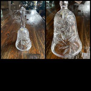 Vintage Crystal Glass Stylesetter Dinner Table Serving Hotel Reception Bell